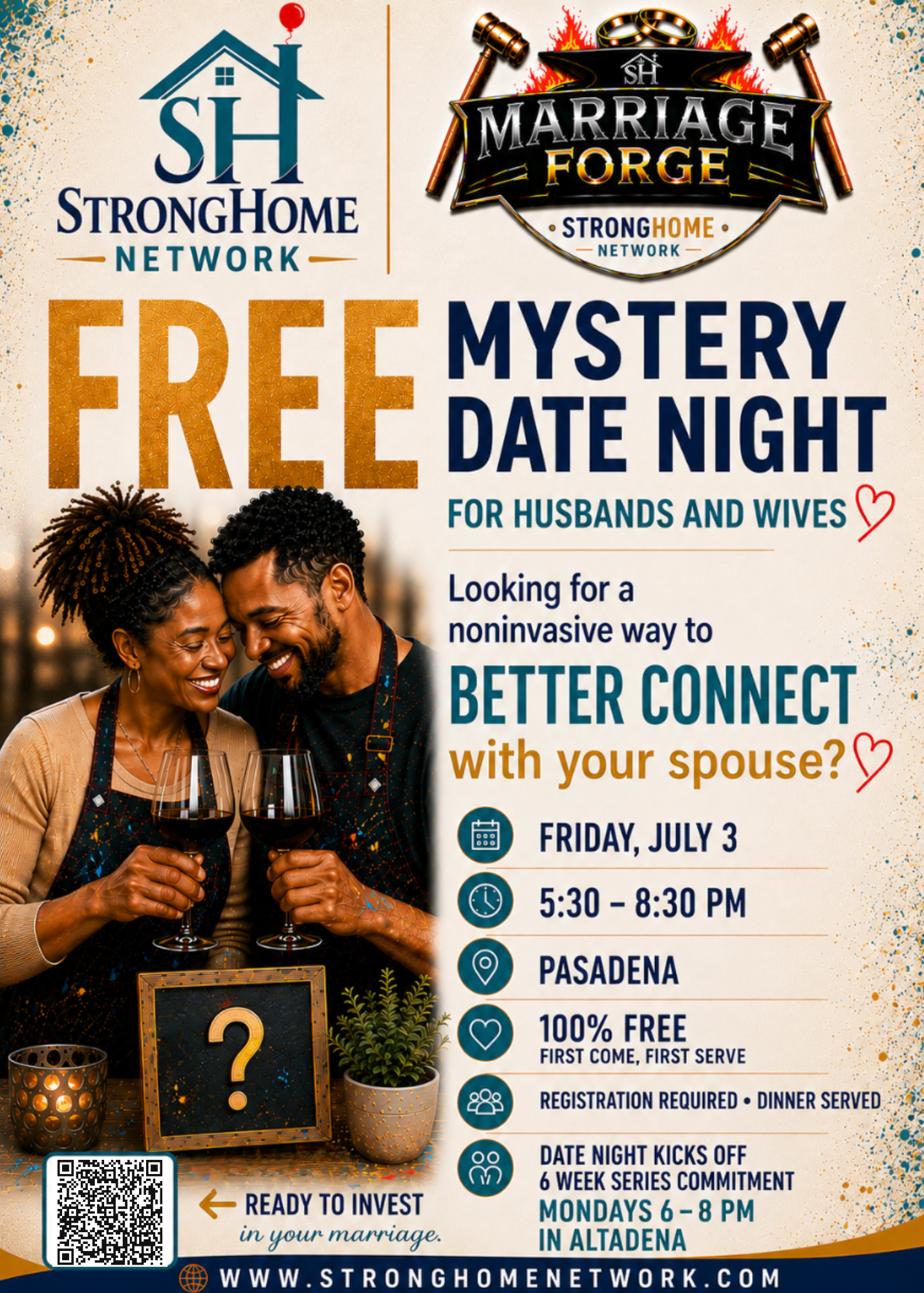 Marriage Forge Mystery Date Night Flyer